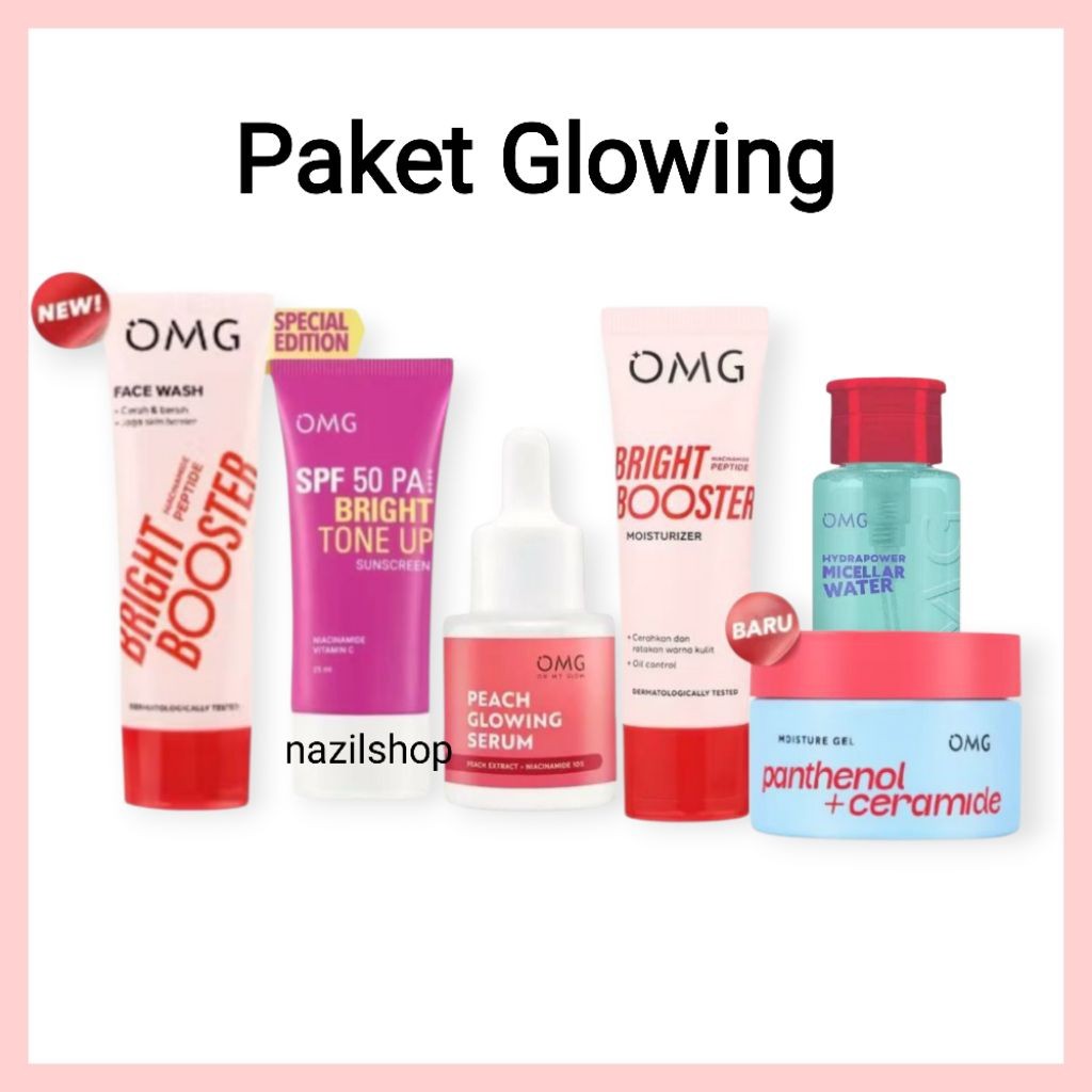 OMG SKINCARE PAKET Lengkap | Omg Oh my glow paket lengkap paket OMG skincare 1 set lengkap