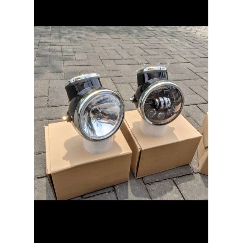 lampu depan batok cd 90 import set daymaker  dan biled