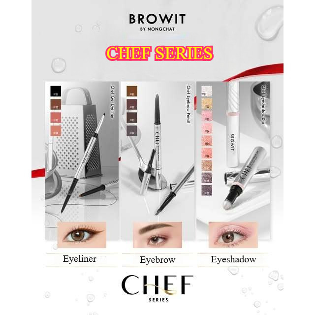 Browit Chef Eyebrow Pencil | Pensil Alis Browit Original | Chef Gel Eyeliner
