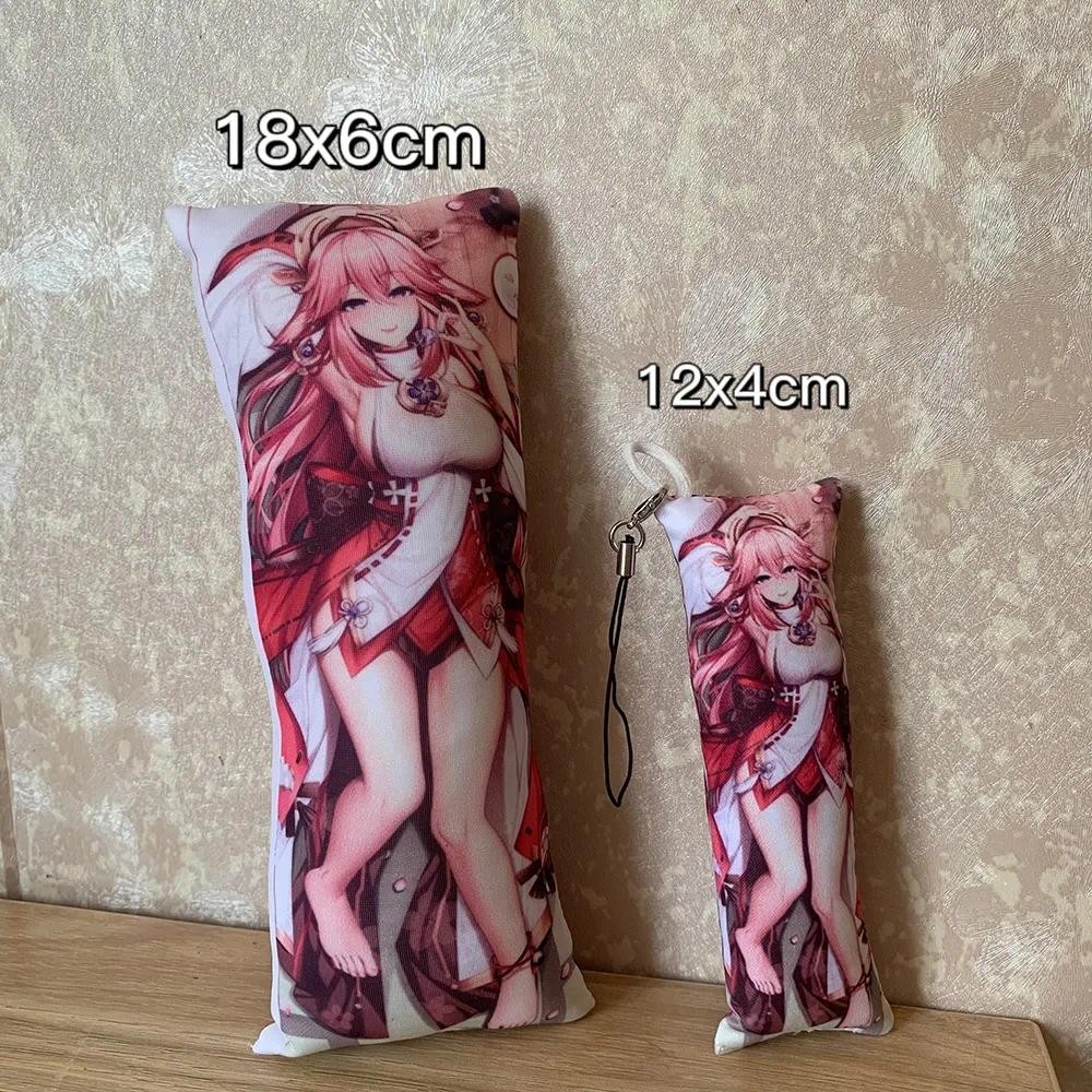 Date A live Tokisaki Kurumi Mini Dakimakura Anime Keychain Double Sides Mini Pillow Hanging Ornament