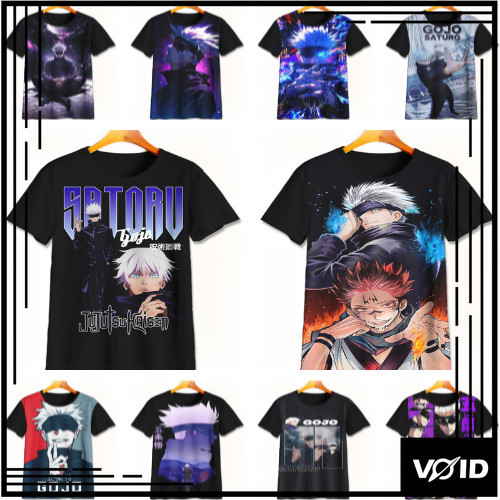 Kaos Gojo Satoru 3D Keren | Kaos Animasi Gojo Satoru | Baju Gojo Satoru Murah Untuk Anak Umur 1-12 T