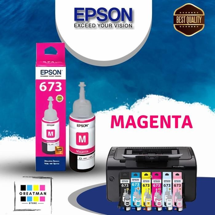 tinta epson 673 original - Hitam