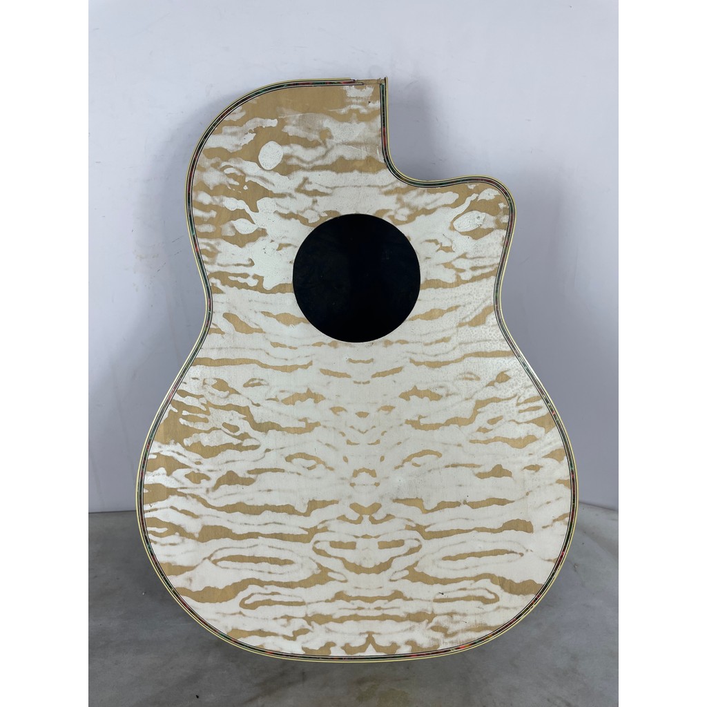 Unfinished Semi-Finished Acoustic Guitar Barrel, 6 Strings, Round Back, Ovation Model, Cutaway Desig