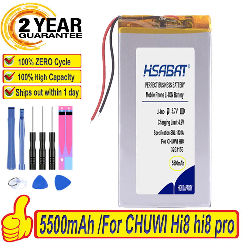 Top Brand 100 New 5500mAh 3263156 Battery for 8 inch 9inch Tablet PC CHUWI Hi8 hi8 pro xv8 DVD DVR B