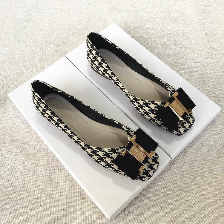 sepatu hitam flat shoes wanita hak tahu 2cm korean style sandal flat shoes wanita kekinian flat shoe