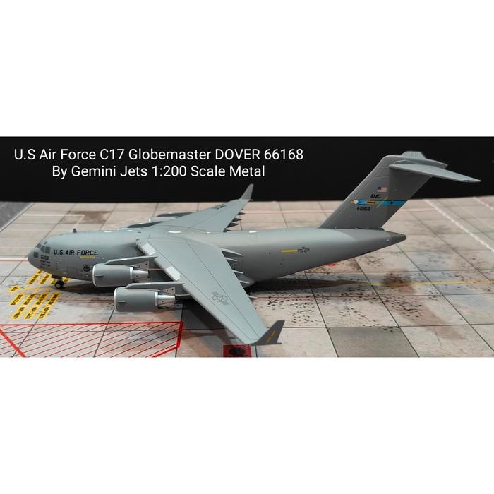 U.S Air Force C17 Globemaster DOVER 66168 By Gemini Jets 1:200 Scale Metal TKsb99