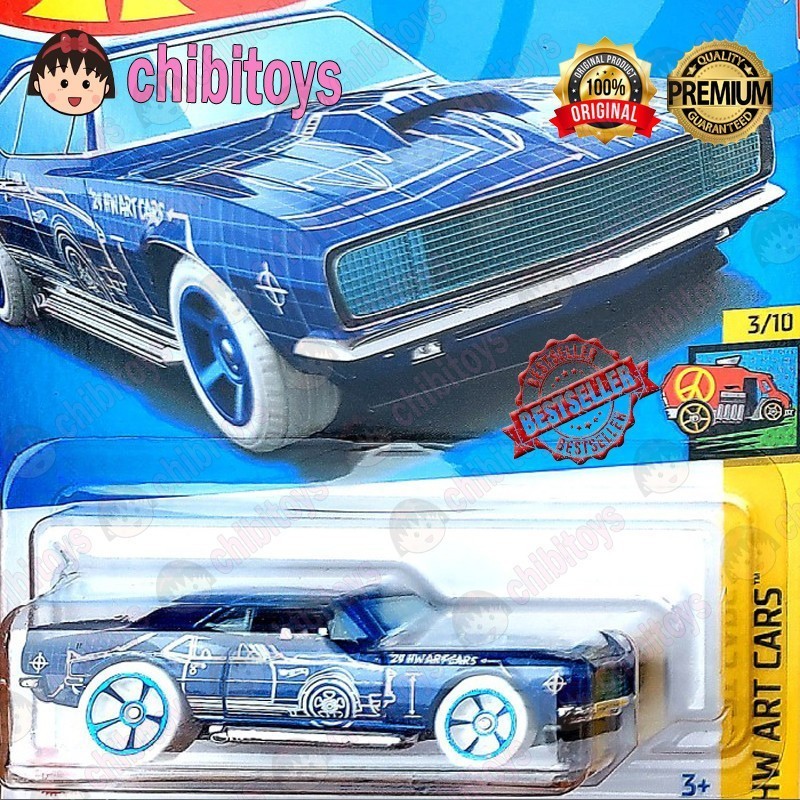 Hot Wheels 67 Camaro Emas Tembaga Biru Diecast Mobil Muscle
