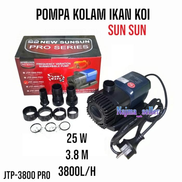 Mesin Pompa Kolam Koi SUNSUN JTP-3800 , JTP 5800 dan JTP-9000. - JTP-3800 Pro
