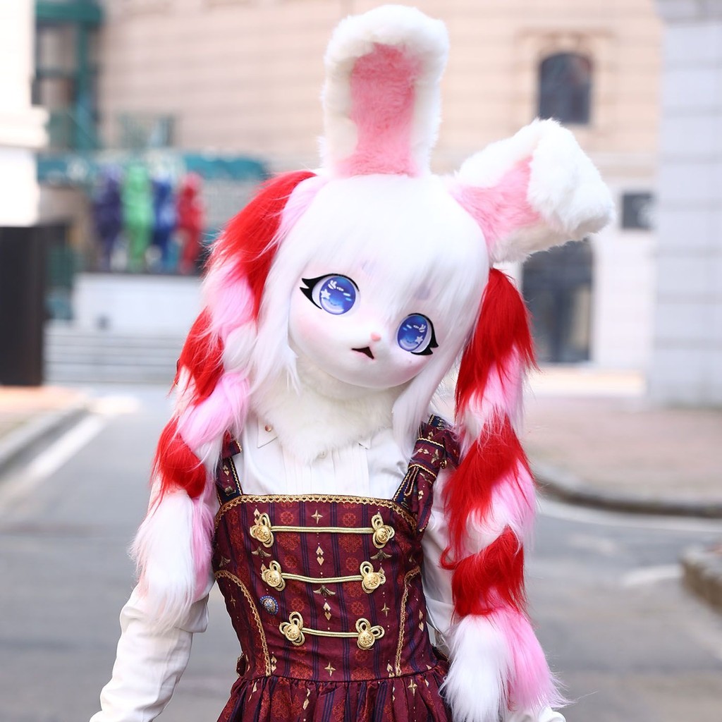 Kigurumi Fursuit Cosplay Costume Kig Mask Paw Tail Head Base Comiket Furry Headset Animal Halloween 