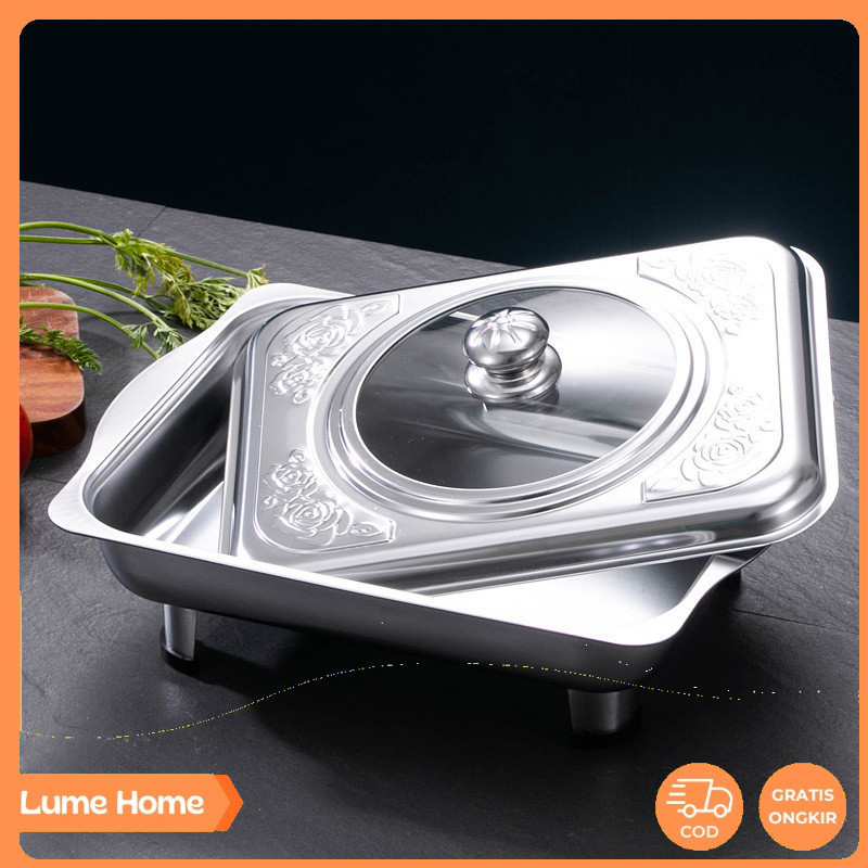 Tempat Prasmanan / Wadah Prasmanan / Tempat Prasmanan Stainless / Prasmanan Set Stainless I PB-13