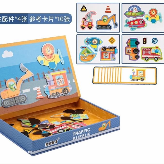 KABI magnetic puzzle and whiteboard - traffic 2