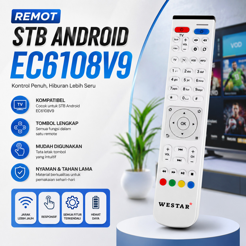 Remote STB EC6108V8 / Remot Set Top Box EC6108V9