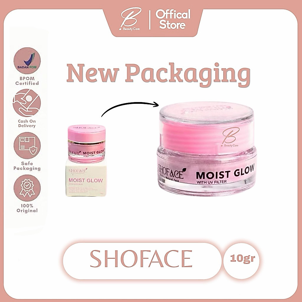 [READY SIAP KIRIM] SHOFACE - MOIST GLOW WITH UV FILTER 10 GRAM | Pelembab Wajah dengan Kandungan UV 