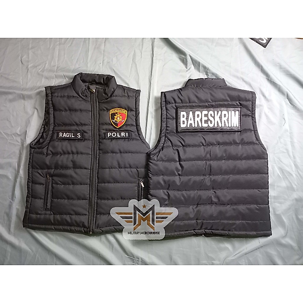 Rompi Vest Gelembung Bareskrim | Rompi Polisi Premium | Vest Bareskrim | Rompi Gelembung Custom