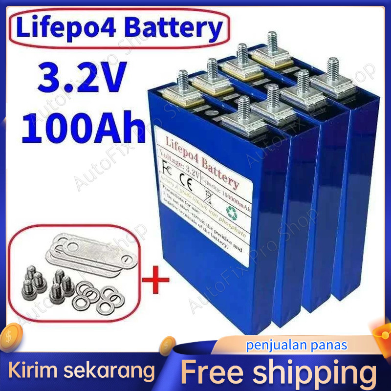 100Ah CATL/BYD Baru Lifepo4 Baterai 3.2V 100Ah lifepo4 Baterai Baterai Lifepo4 3.2V 100Ah Grade A Li