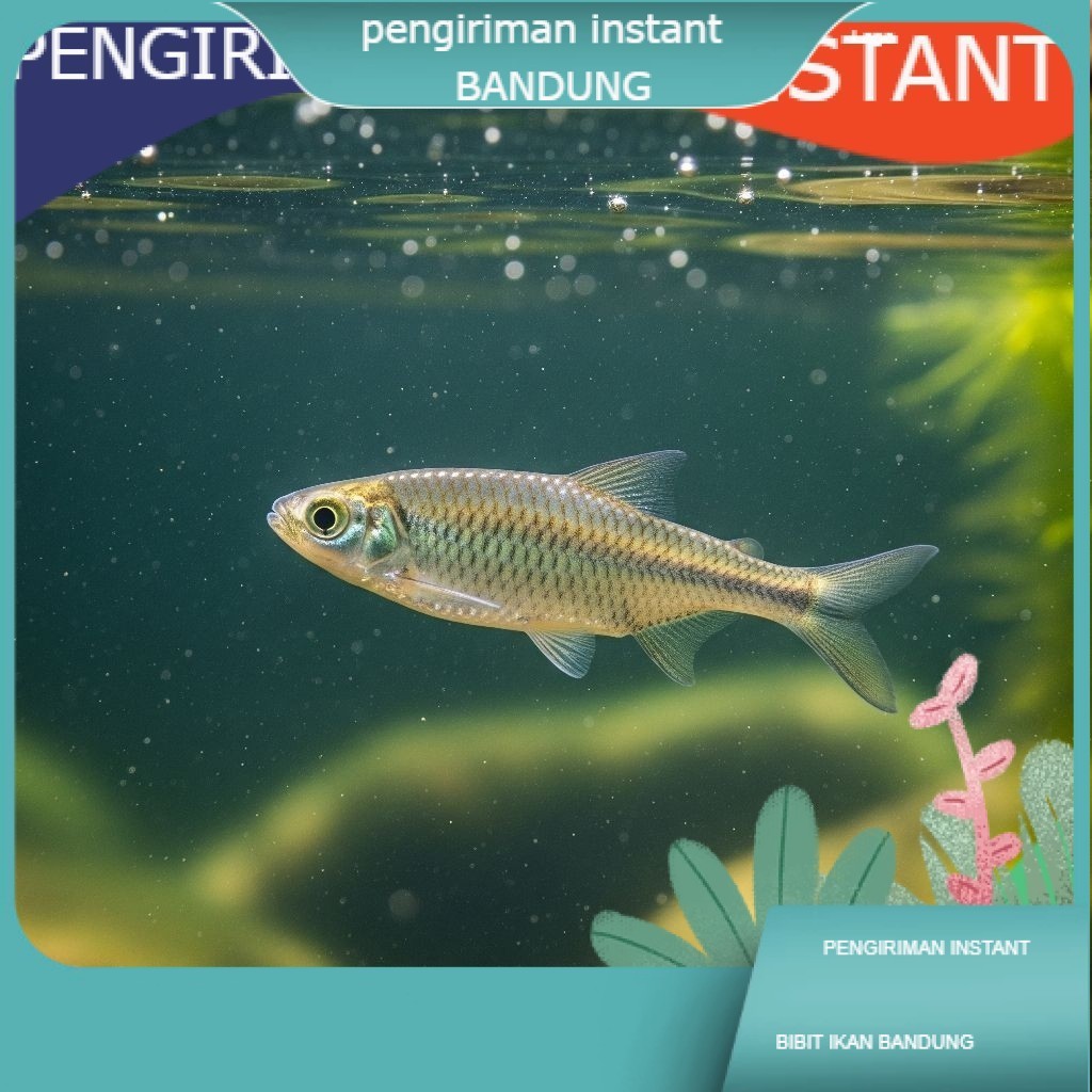 [50 ekor]bibit ikan nilem ukuran 7 - 9 cm per  50 ekor GROSIR BANDUNG NILEM TERAPI  TERDEKAT