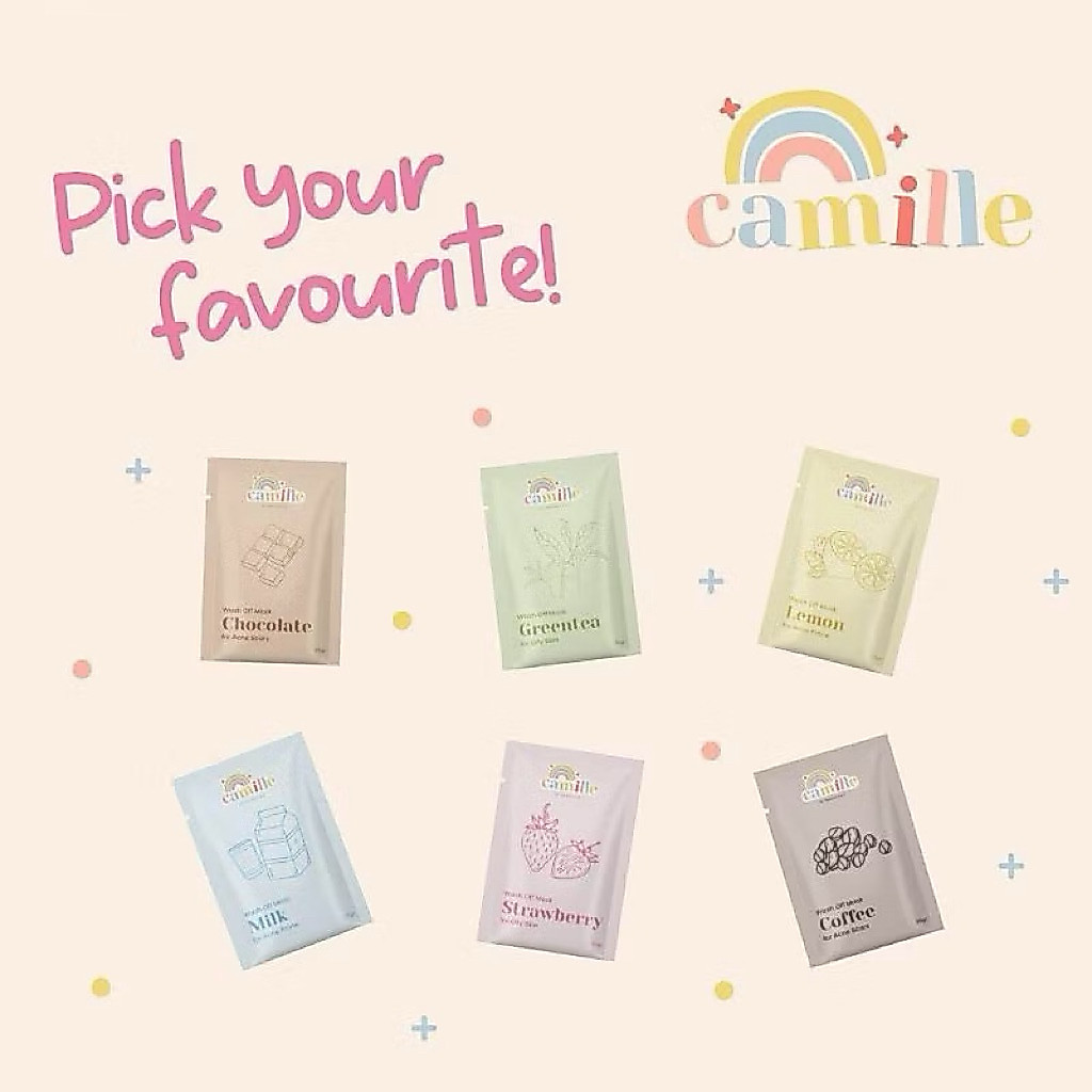 Camille Beaute Wash Off Mask - Masker Camille Bubuk 25gr