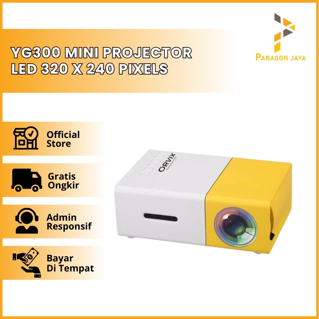 Mini Proyektor LED YG300 / YG-300 / YG 300 LCD Portable Projector Home