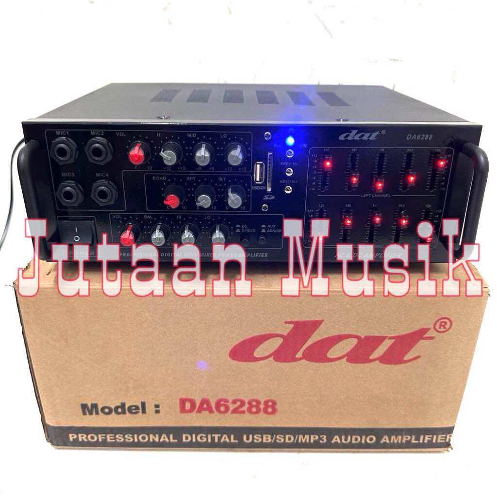 AMPLIFIER DAT DA 6288 AMPLI DAT DA6288 DAT 6288 ORIGINAL USB BLUETOOTH
