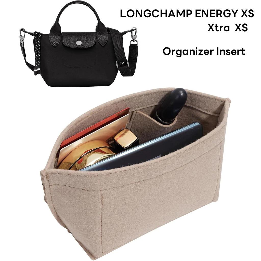 Felt Cloth Insert Bag For Longchamp LE PLIAG Eenergy XS/Xtra XS BagOrganizer Makeup Sling Organizer 