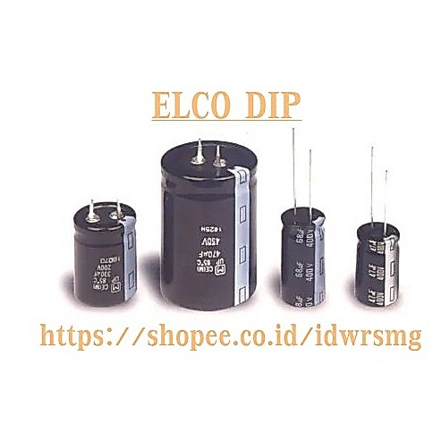 Kapasitor Elco 680uf 35V 35 V Elco Capacitor 680 UF 35V