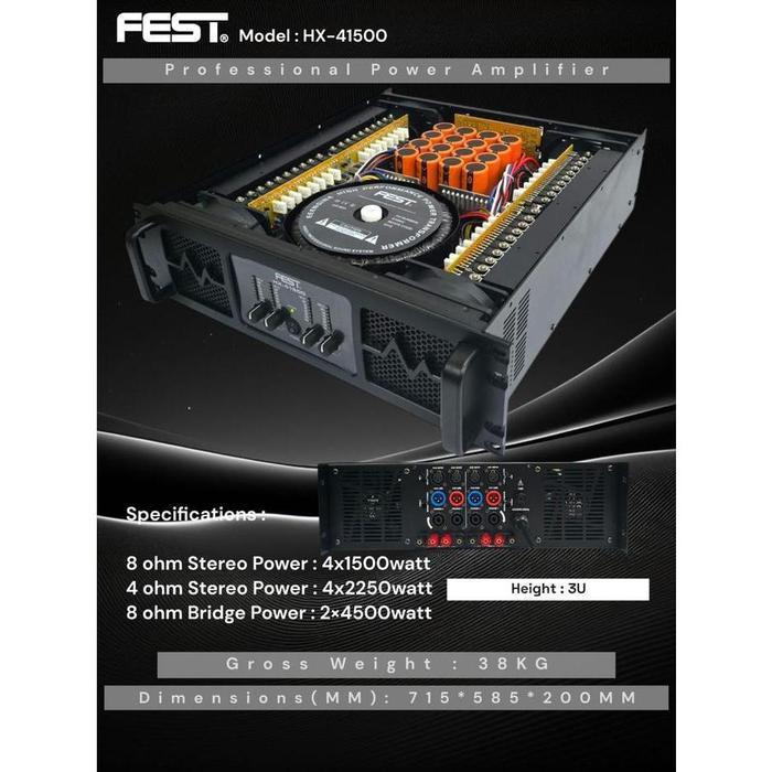 POWER AMPLIFIER FEST HX41500 HX 41500