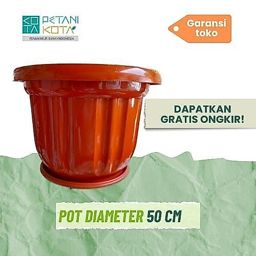 Lokasi Pondok Gede Grosir Pot 50 cm hitam bunga tambulapot