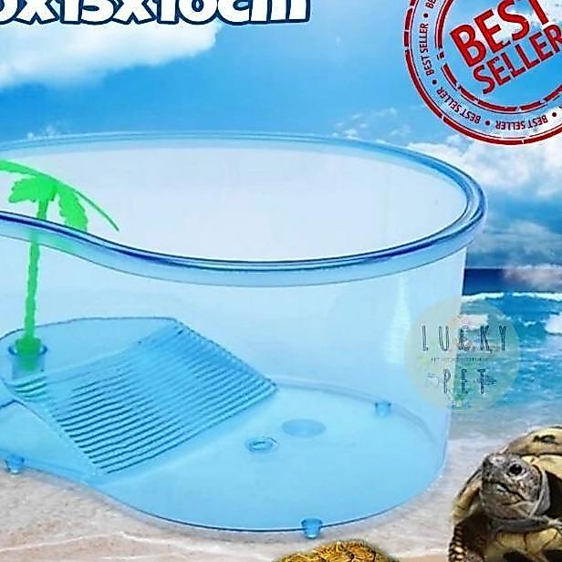 Aquarium Akuarium Kura Kura Air Brazil Kandang Wadah Tempat Bak Kura Kura Air Brazil Res Turtle Tank
