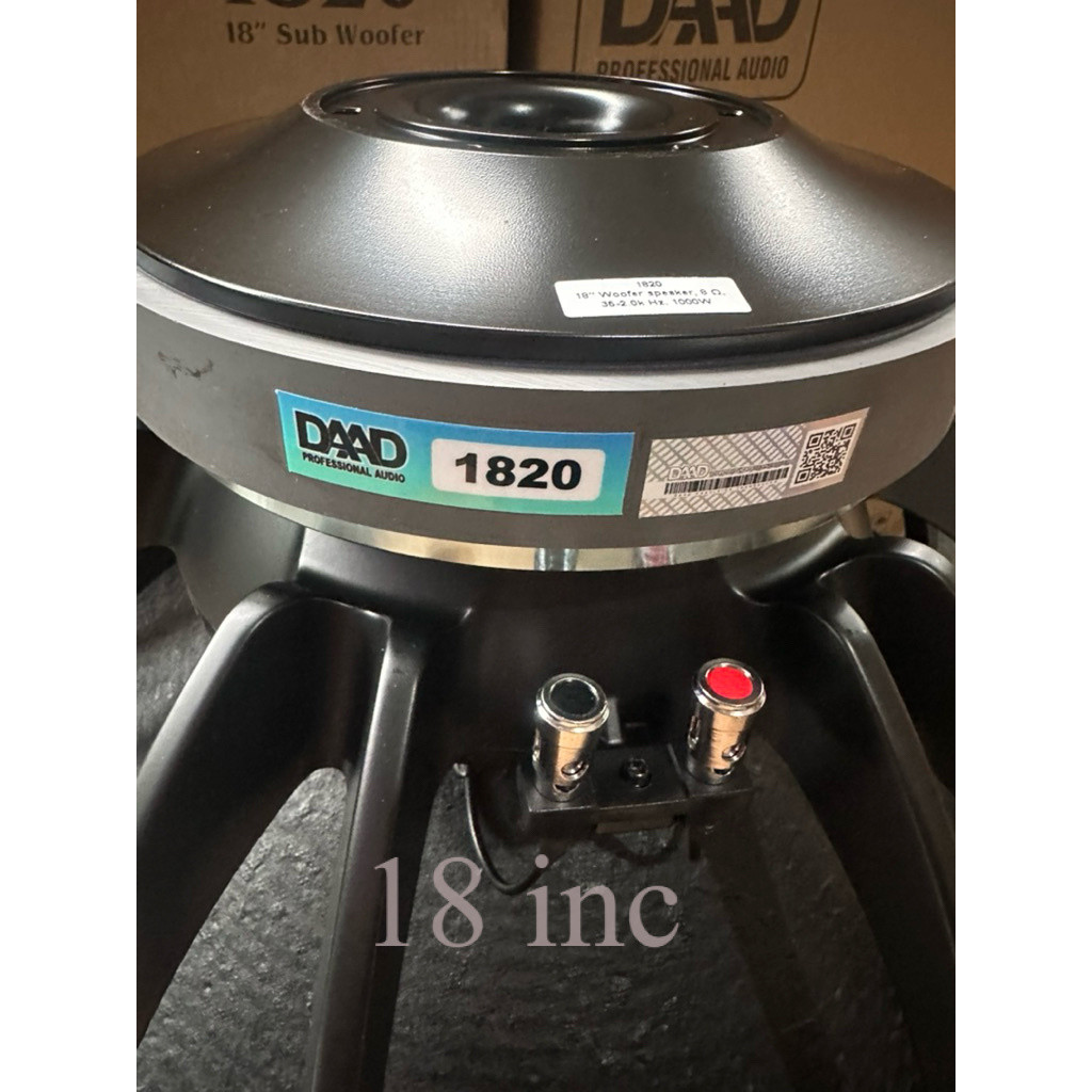 Komponen speaker DAAD 20  inch original model BNC TBW100