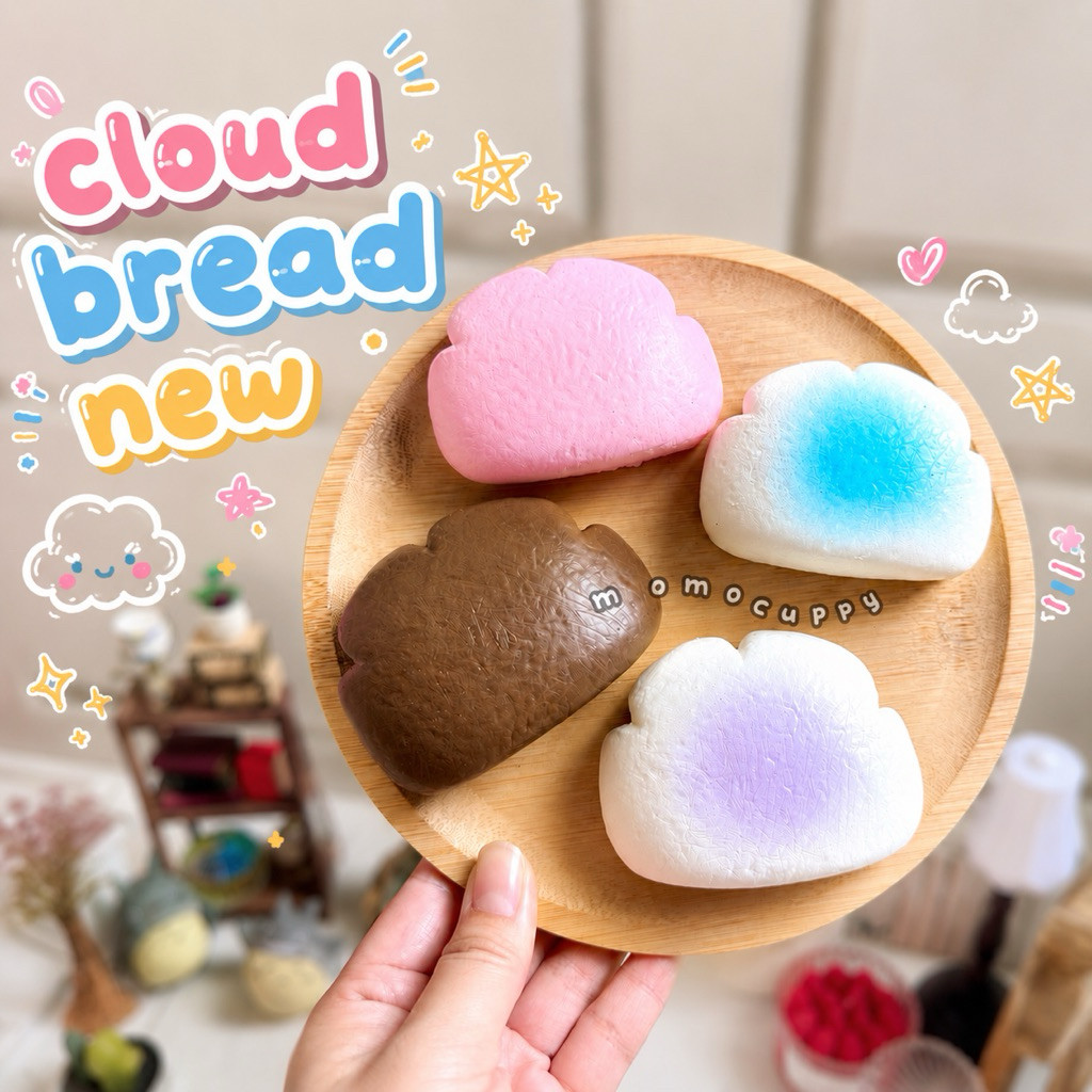 MOMOCUPPY cloud bread / ROTI AWAN super squishy original