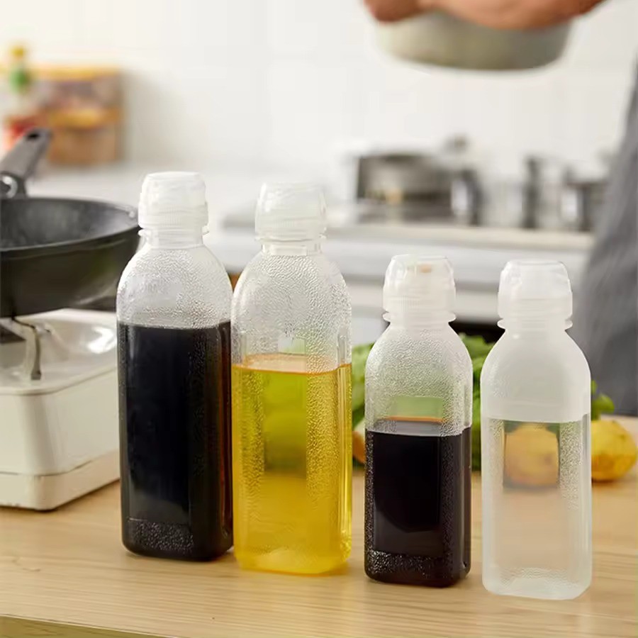 (ZZ) Botol Fliptop Multifungsi untuk Minyak Makan Kecap Saos Saus Madu tomat Bumbu Cair Dapur Plasti