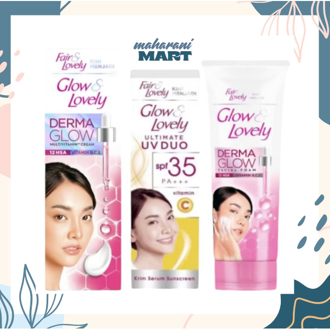 Glow and Lovely Cream Multi Vitamin Cream Wajah Fair & Lovely & Vit C
