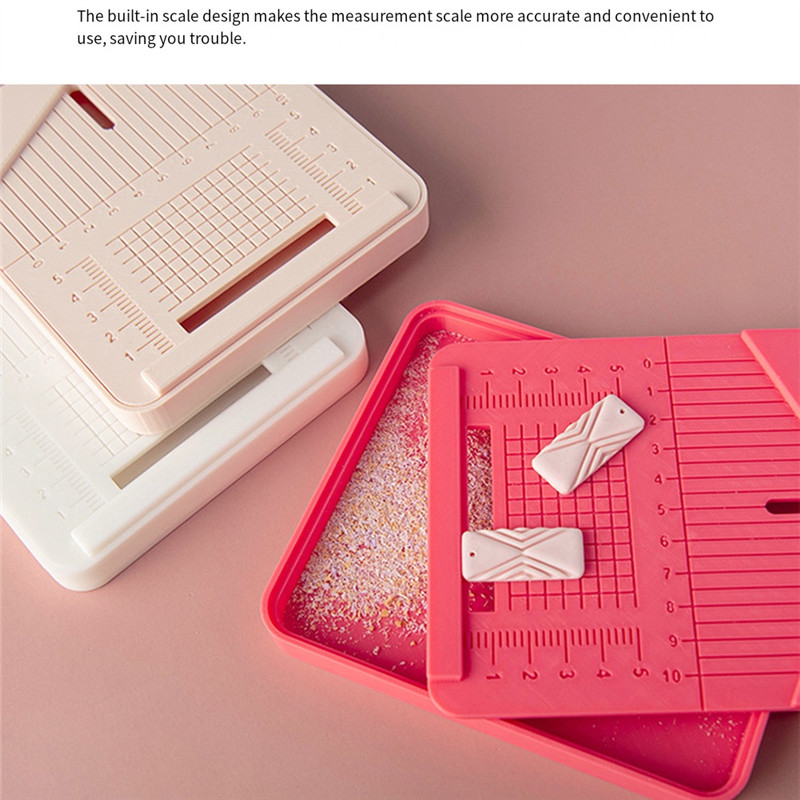 

A20P-Soft Punching Auxiliary Tool Drilling Dust Box DIY Jewelry Punching Positioning Polymer Clay Tool