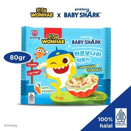 

WP - Wonhae Topokki Kids Carbonara 80gr - Baby Shark - Halal