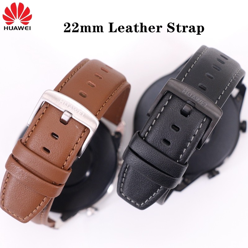 Original Huawei 22mm Watch Strap Huawei GT2 GT3 GT4 46mm Calf Leather Strap for Huawei Watch 3  4pro