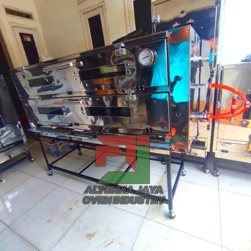 Oven Gas 150x55x70 cm Stainless – Manual / Matic / Elektrik | Untuk Roti & Kue | Oven Gas 150x55x70 