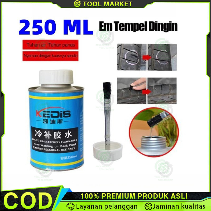 250 ML Lem Tambal Ban Lem Perbaikan Ban Lem Ban Hitam Roda Kendaraan - Lem Ban Roda Kendaraan Car Ti