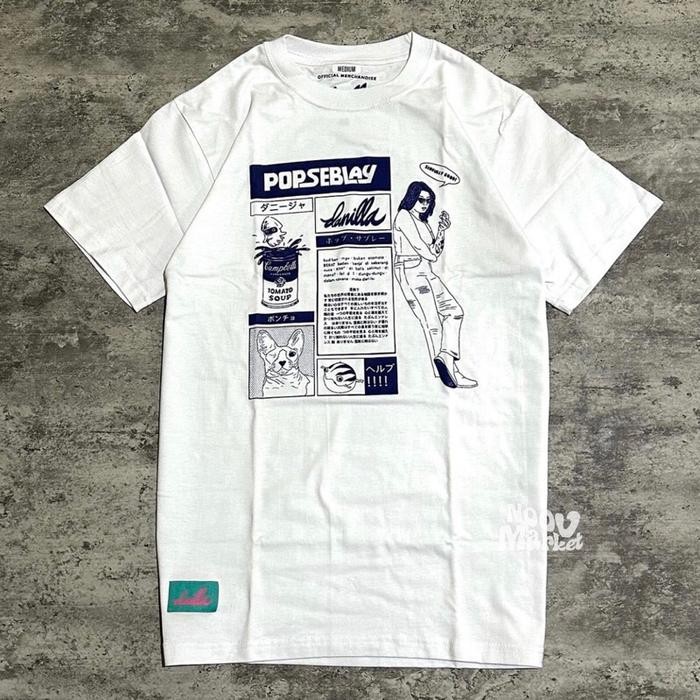 (COD) Kaos DANILLA - HUNGRY FOR BLUE SHIRT Cotton combad 24s tebal FREE STICKER Kain Katun Combed Le