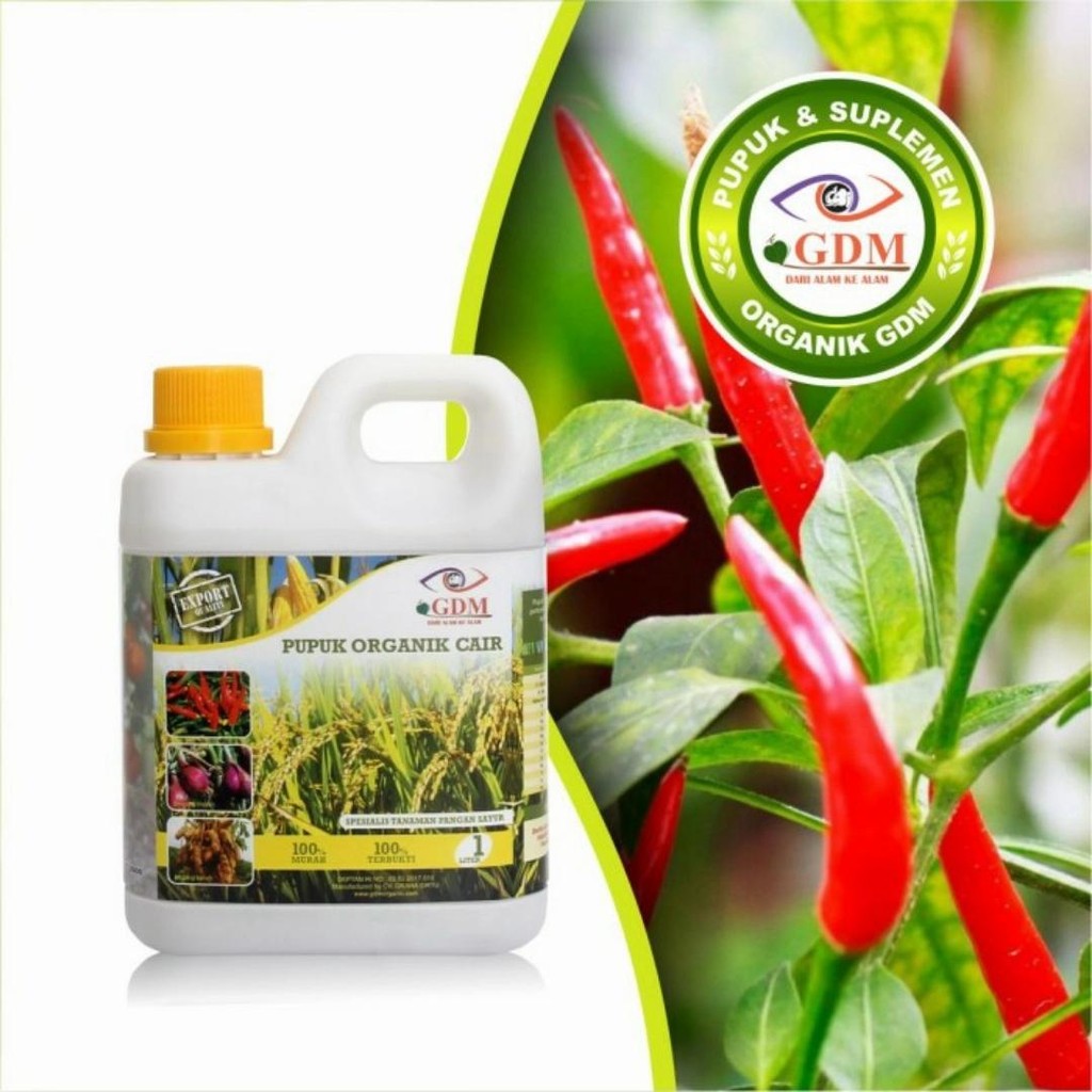 Pupuk Organik Cair GDM untuk tanaman pangan CABE - 1 lt