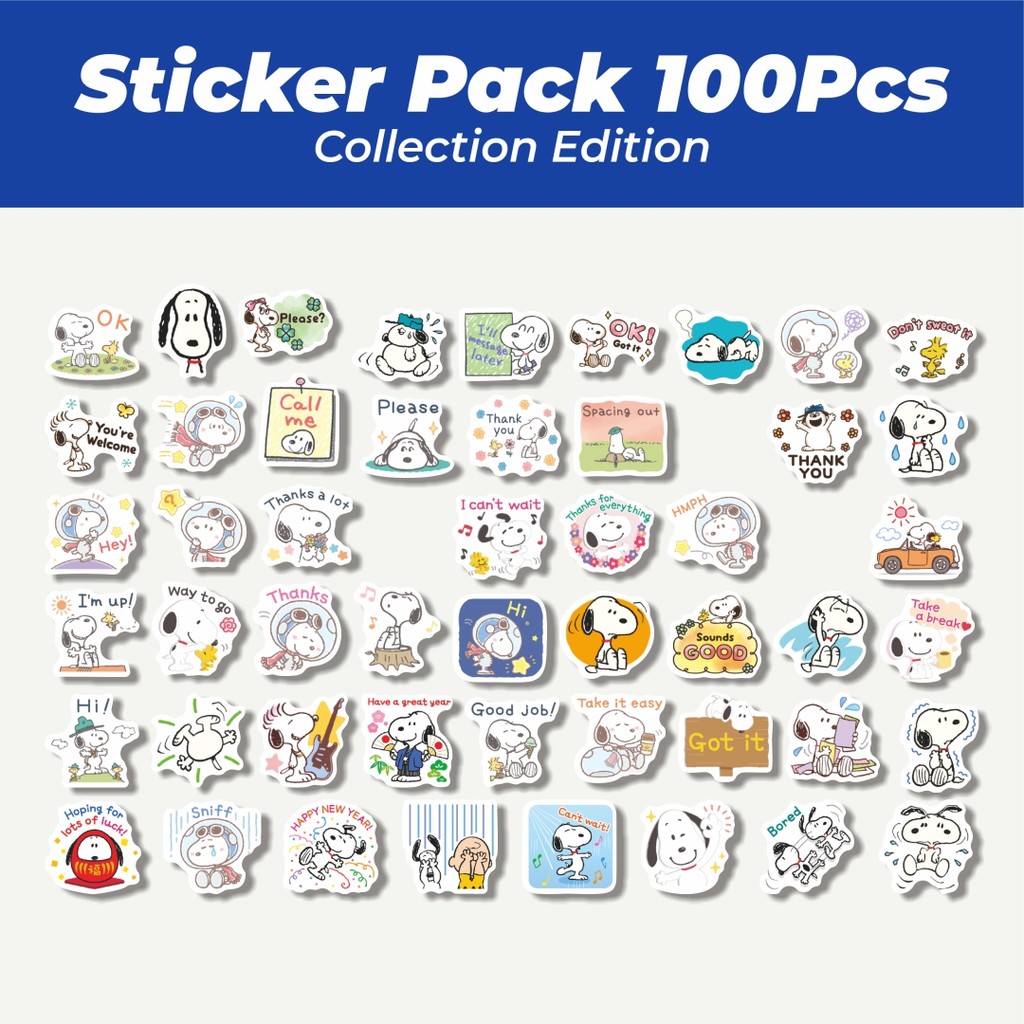 

Hot Stiker Kartun Snoopy V41 Lucu Anti Air Stikers Berperekat Waterproof Sticker Decal Buat Motor Helm Buku Journal Koper Casing HP Laptop Botol Minum