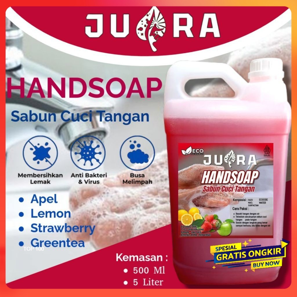 PROMO JUARA Sabun Cuci Tangan 5Liter - Handsoap JUARA - Sabun Cuci Tangan 5 Liter