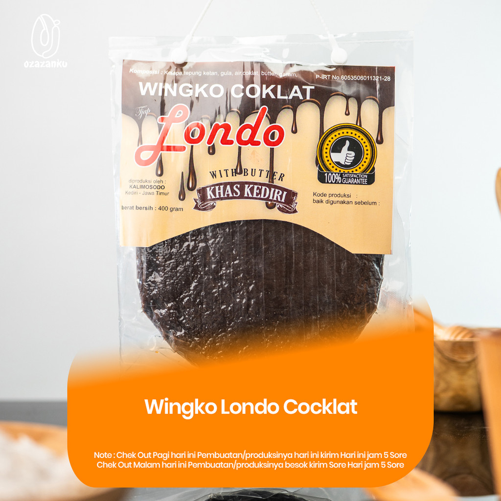 

Wingko Tjap Londo rasa Coklat Kue Basah Tradisional dengan Butter - Khas Kediri
