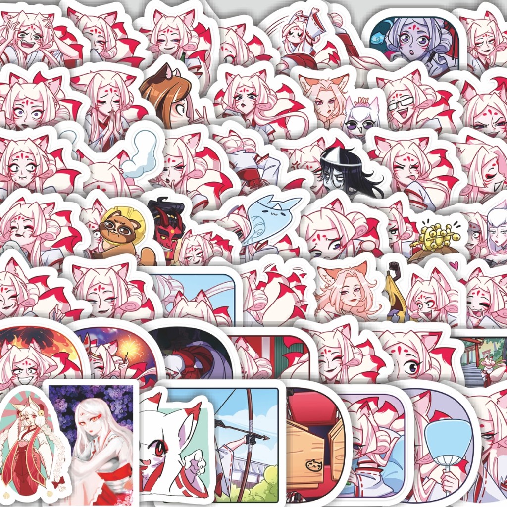 

Stiker Cutting Pack Stiker Kartun Funny Kumiko Fox Isi 100Pcs Series Aesthetic Lucu Keren Untuk Koper Bahan Vynil