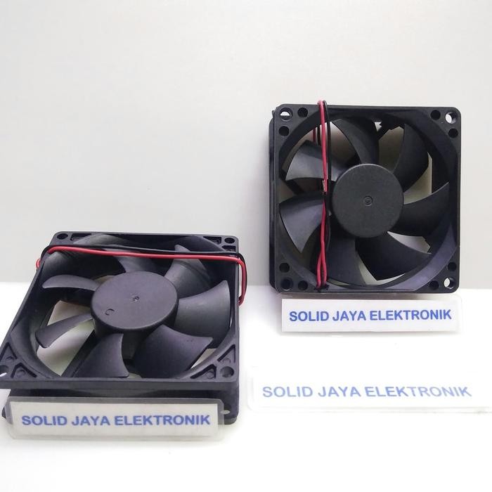 Kipas DC 24V 8x8 CM - Fan DC 24 Volt - Kipas Pendingin Elektronik