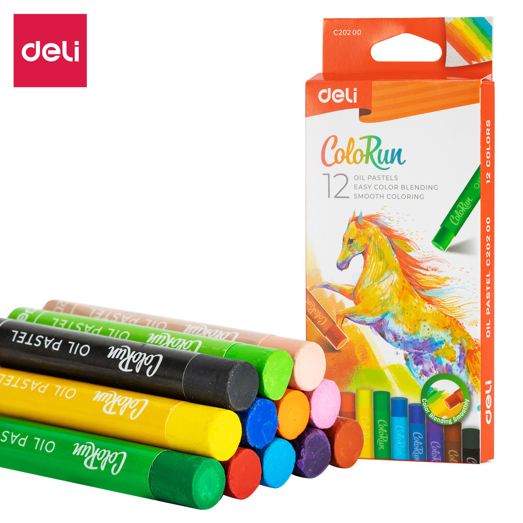 

Deli Krayon Oil Pastel 12 Warna Cerah Tidak Beracun EC20200