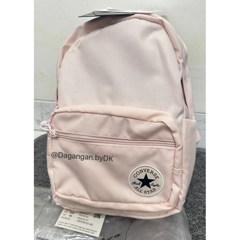 Tas Mini Backpack Converse Original 100% Peach Muda