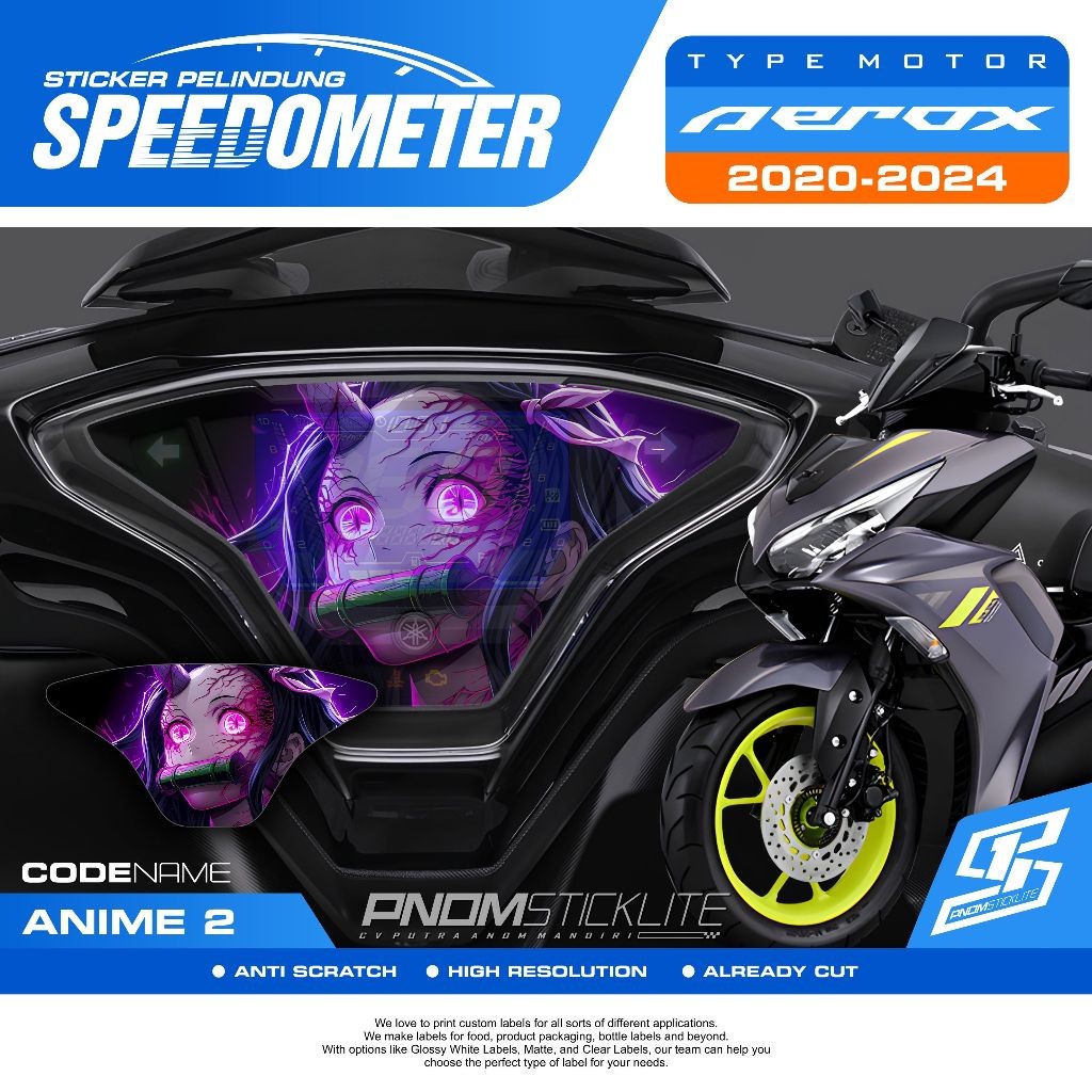 Slazybloom Stiker Antigores Speedometer Aerox 155 2020 2021 2022 2023 2024 Sticker Speedometer Aerox