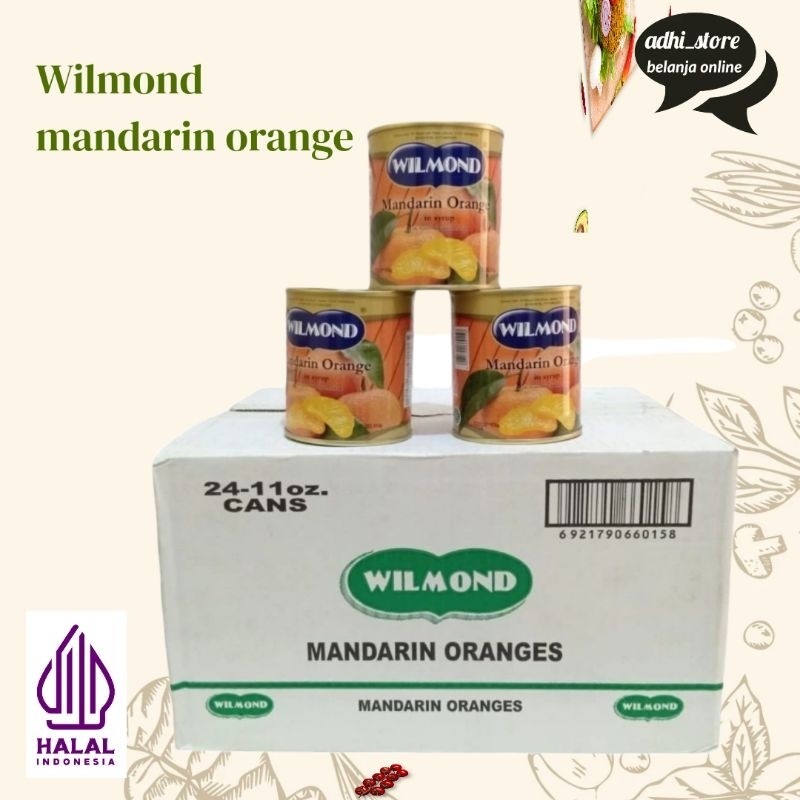 

Wilmond mandarin orange jeruk mandarin kaleng 312g - 1ctn