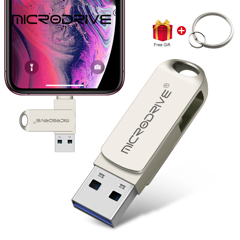 For iphone/ipad/OTG flash drive memory stick pendrive mobile Micro USB Flash Drive 32GB 64GB 128GB 2