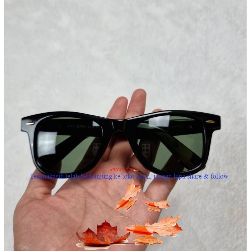 Kacamata Hitam Rayban Wayfarer B&L USA Lensa Kaca Authentic Fullset Box Ori